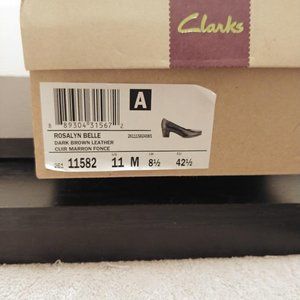 Clarks Brown Leather Pumps